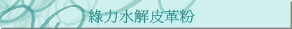 綠力水解皮革粉